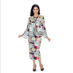 Two Piece Skirt Suit